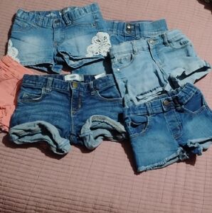 Old Navy Blue Denim Shorts Distressed Casual